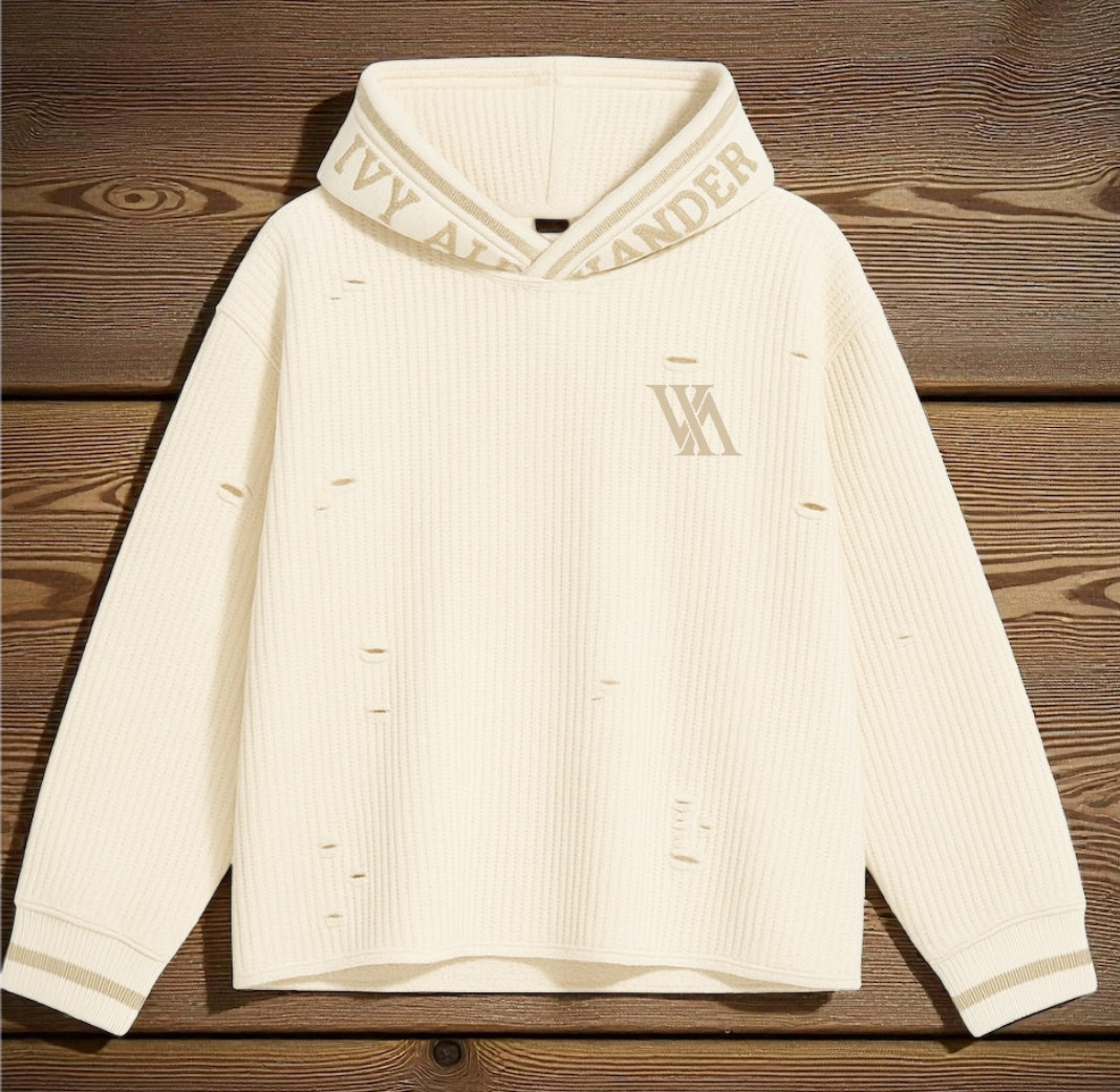 Embroidered Thermal Hoodie