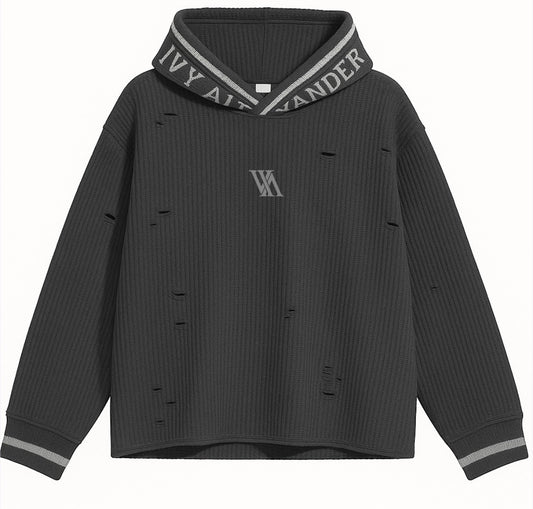 Embroidered Thermal Hoodie