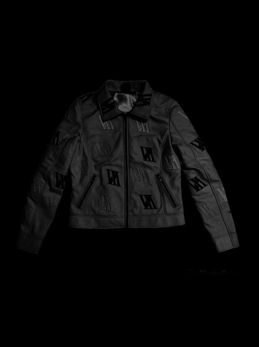 Women’s Leather Logo Jacket