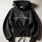 IVA Cinched Waist Logo Hoodie