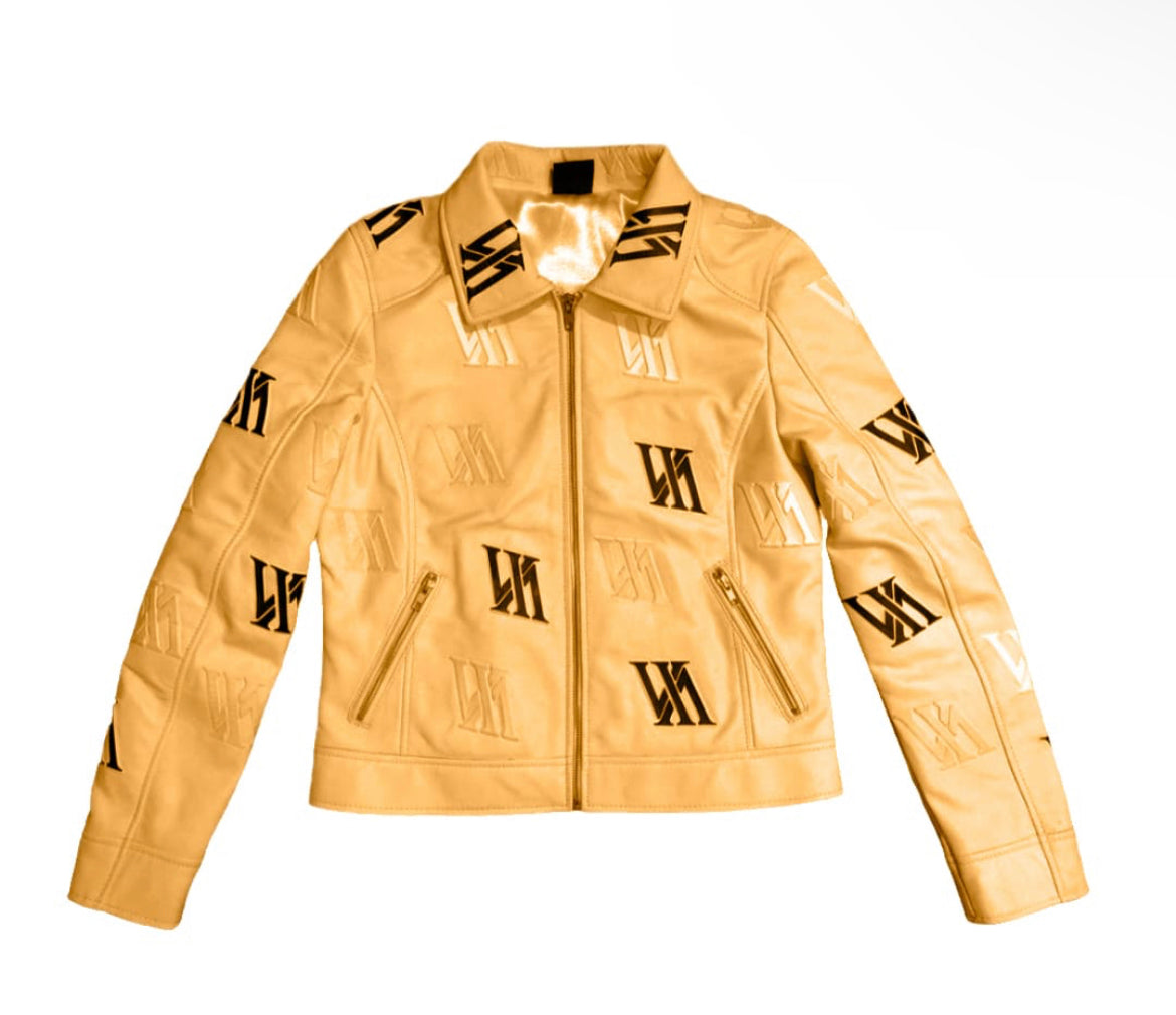 Women’s Leather Logo Jacket