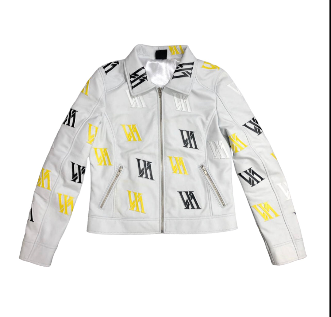 Women’s Leather Logo Jacket