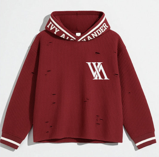 Embroidered Thermal Hoodie