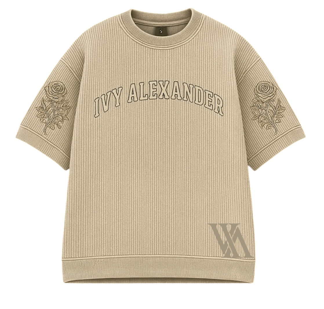 Thermal Embroidered Rose Tee