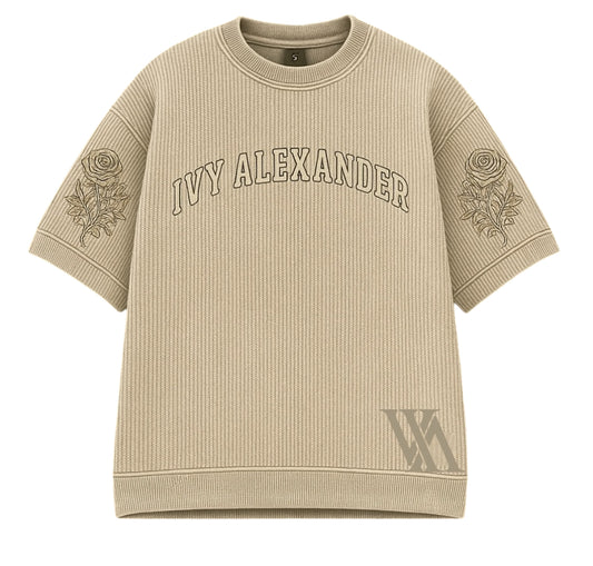 Thermal Embroidered Rose Tee