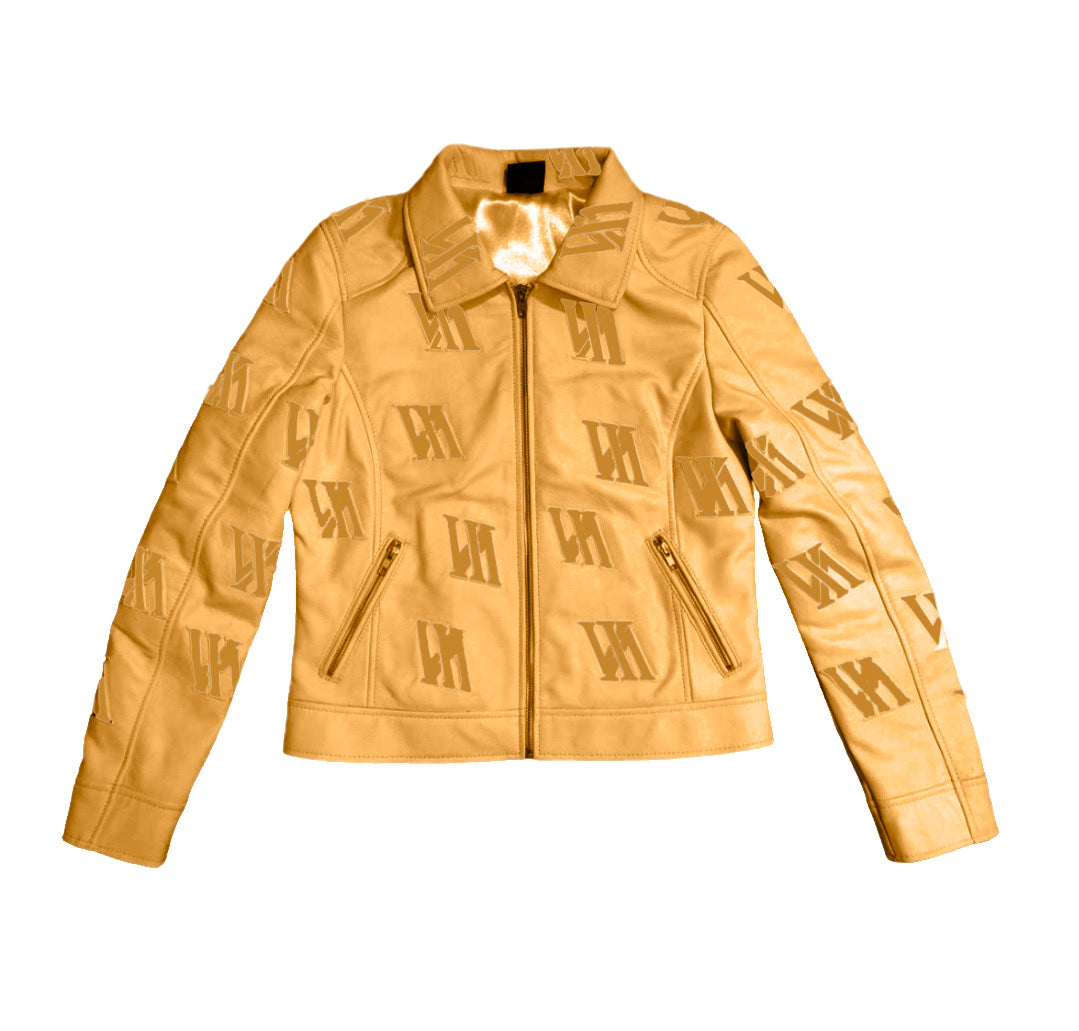 Women’s Leather Logo Jacket