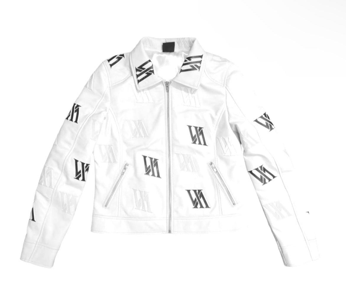Women’s Leather Logo Jacket